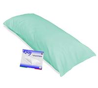 Tex family Funda de almohada para cama de matrimonio de 55 x 180 cm - Verde