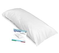 Tex family Funda de almohada Queen para cama Maxi de 55 x 160 cm - Blanco