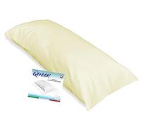 Tex family Funda de almohada tamaño queen para almohada maxi, tamaño 55 x 160 cm, color amarillo