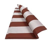 Tex family Tela de toldo Torino de exterior jardín balcón por metro de acrílico altura 140 cm raya par - Marrón