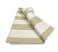 Tex family Torino - Tela para exterior, para jardín, balcón, por metro, de acrílico, altura 2 metros, 200 cm, raya igual, beige