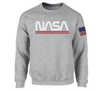 Tex-Ha Sudadera de la NASA Astronaut in Training USA Space Shuttle America Enterprise USS Luna Jupiter, gris, gris, XXL
