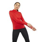 tex leaves Camiseta Interior Térmica para Mujer - Cuello Alto - Colores a Elegir (Rojo, XL)