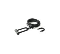 TEX-LOCK Nombre del producto: Candado en U con cable textil Eyelet 120 onyx black negro