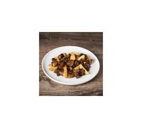 Tex-Mex con patatas - Pollo, merguez con salsa barbacoa