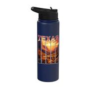 Texas 1845 Vacaciones Guadalupe Mountains National Park Stainless Steel Insulated Water Bottle