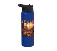 Texas 1845 Vacaciones Guadalupe Mountains National Park Stainless Steel Insulated Water Bottle