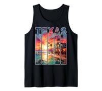 Texas 1845 Viaje de Vacaciones South Padre Island Camiseta sin Mangas