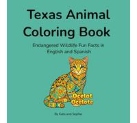 Texas Animal Coloring Book: Endangered Wildlife Fun Facts in English and Spanish