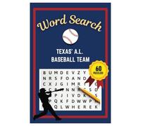 Texas Baseball Word Search Puzzle Book: Word Searches with easy to read print | 6x9 inches | 60 Puzzles, 720 Words, 90 Pages | Gift for Baseball Fans, Vacations, Road Trips, Holidays, & Free Time