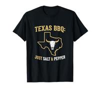 Texas BBQ Just Salt and Pepper Auténtica Parrilla Pitmaster Camiseta