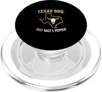Texas BBQ Just Salt and Pepper Auténtica Parrilla Pitmaster PopSockets PopGrip para MagSafe