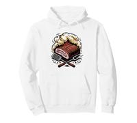 Texas BBQ Pitmaster Apron Vintage Badge Smoke Fire Art Sudadera con Capucha
