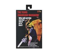 Texas Chainsaw Masacre - Figura de acción Ultimate Leatherface - Figura coleccionable de terror móvil con accesorios - aproximadamente 18 cm - Licencia oficial - Para fans, coleccionistas y amantes