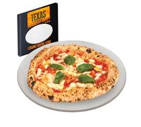 TEXAS CLUB Piedra Ø 30cm para hornear para horno y parrilla, piedra para pizza, piedra para hornear de cerámica