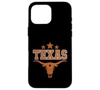 Texas Cowboy Skull Western Rodeo Cowboy Carcasa para iPhone 16 Pro MAX