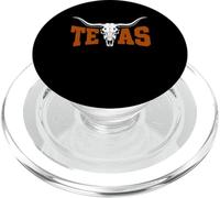 Texas Cowboy Skull Western Rodeo Cowboy PopSockets PopGrip para MagSafe