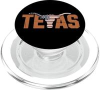 Texas Cowboy Skull Western Rodeo Cowboy PopSockets PopGrip para MagSafe