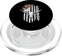 Texas Cowboy Skull Western Rodeo Cowboy PopSockets PopGrip para MagSafe