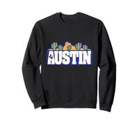 Texas Desert Landscape Austin Travel Retro Minimalista Sudadera