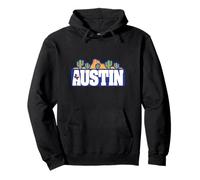 Texas Desert Landscape Austin Travel Retro Minimalista Sudadera con Capucha