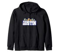 Texas Desert Landscape Austin Travel Retro Minimalista Sudadera con Capucha