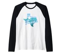 Texas Estado Americano Camiseta Manga Raglan