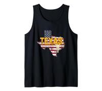 Texas Estado Estados Unidos Mapa Vintage USA Souvenir Camiseta sin Mangas