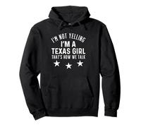 Texas Girl Humor Diseña un espíritu sureño Fuerte y Orgulloso Sudadera con Capucha