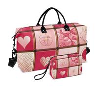 Texas Hold'em - Bolsa de deporte decorativa de gran capacidad para el Día de San Valentín, con correa ajustable, para gimnasio, gran capacidad, para viajar en avión de mujer