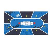 Texas Holdem Esterilla para mesa de póquer, mantel portátil de diseño de póquer con alfombrilla de goma | Esterilla de mesa para entretenimiento en casa, salas de juegos de mesa, reuniones con