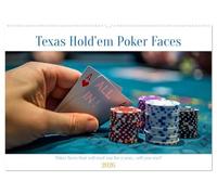 Texas Hold'em Poker Faces (Wall Calendar 2026 DIN A2 landscape), CALVENDO 12 Month Wall Calendar: A journey through the art of poker in Las Vegas