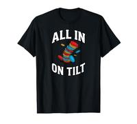 Texas Holdem Poker Player All In On Tilt Camiseta gráfica económica