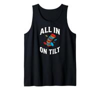 Texas Holdem Poker Player All In On Tilt Camiseta sin Mangas