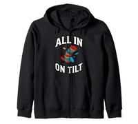 Texas Holdem Poker Player All In On Tilt Sudadera con Capucha