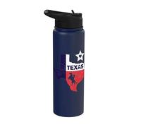 Texas Lone Star State - Caballo vintage, vaquero y Rodeo Stainless Steel Insulated Water Bottle