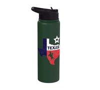 Texas Lone Star State - Caballo vintage, vaquero y Rodeo Stainless Steel Insulated Water Bottle