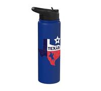 Texas Lone Star State - Caballo vintage, vaquero y Rodeo Stainless Steel Insulated Water Bottle