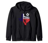 Texas Lone Star State - Caballo Vintage, Vaquero y Rodeo Sudadera con Capucha