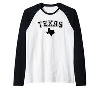 Texas Lone Star State Vintage Atleta Desierto Texan Cowboy TX Camiseta Manga Raglan