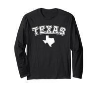 Texas Lone Star State Vintage Atleta Desierto Texan Cowboy TX Manga Larga