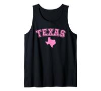 Texas Lone Star State Vintage Desert Texan Cowboy TX Rosa Camiseta sin Mangas