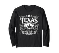 Texas Lone Star State Vintage Western Cowboy Desert Texan Manga Larga