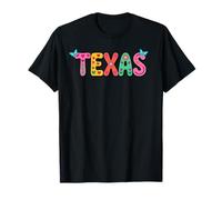 Texas Retro Aesthetic Floral Boho Design for Women and Girls Camiseta