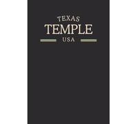 Texas Temple USA Midnight Edition: College Ruled Minimalist Notebook for Students, Daily Writing, Travel Journals, Souvenir Gifts, and Patriotic Holidays | 120 Pages