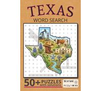 Texas Word Search: 50+ Puzzles with Solutions | U.S. States Puzzle Book Series: A Fun and Relaxing Word Search Book Featuring Texas Cities, Landmarks, ... & Puzzle Lovers (U.S. States Word Searches')