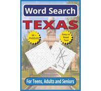 Texas Word Search: Explore the Lone Star State: 6 x 9, 110-Pages | Easy-to-Read Text | 50+ Themed Puzzles for Teen, Adults and Seniors (United States word search puzzles)