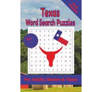 Texas Word Search Puzzle: 50+ Puzzles Word Search Easy to Read about Texas and More | 6x9 inches, 110 pages | Gift for Texas, Countries & Traveling Lover