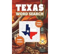 Texas Word Search Puzzle Book: 160+ Large Print Word Find Puzzles Featuring the Lone Star State
