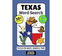 Texas Word Search Puzzle Book: 50+ Fun & Easy-to-Read Puzzles Exploring The Lone Star State, Cities & Culture, Gift for Texans & Visitors, Adults, Seniors & Teens